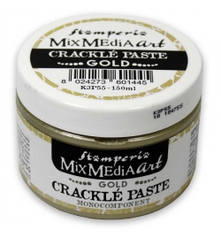 Mix Media Crackle Paste 150ml Gold - Stamperia