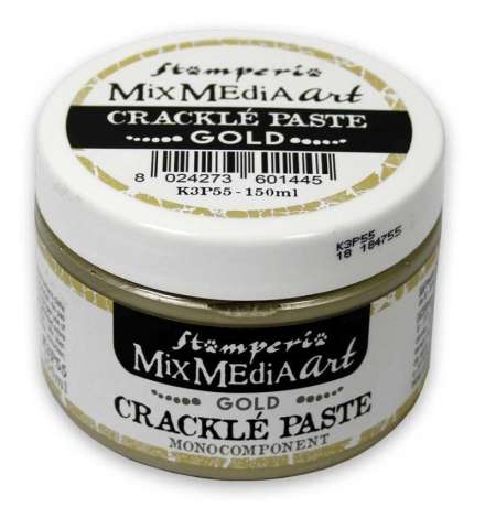 Mix Media Crackle Paste 150ml Gold - Stamperia