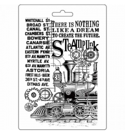 Soft Maxi Mould 14.8x21cm (A5) "Steampunk Train" - Stamperia