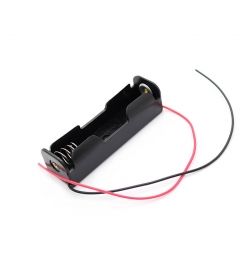 Battery Holder 1 x 18650 Battery 3.7V  Flat - Leads