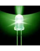 Led 5mm Clear - Green (5000mcd)