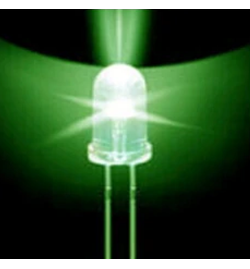 Led 5mm Clear - Green (5000mcd)