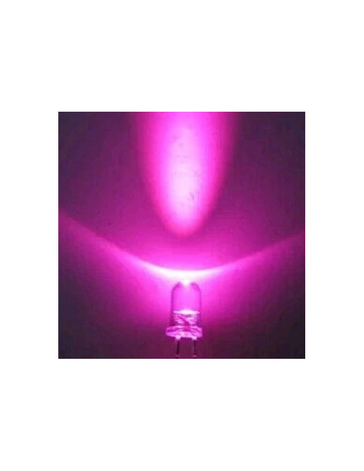 Led 5mm Clear - UV/Purple (2000mcd)