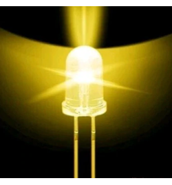 Led 5mm Clear - Yellow (5000mcd)