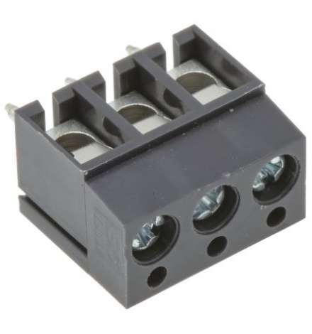 PCB Mount Terminal Block 2.54mm - 3 way