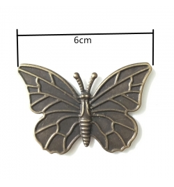 Metallic Butterfly 60x40xmm  1piece
