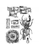 Σφραγίδα HD 15x20cm "Time machine" - Stamperia