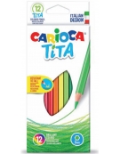 Pencils Colored Wood Free Teta Set 12pcs - Carioca