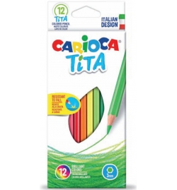 Pencils Colored Wood Free Teta Set 12pcs - Carioca