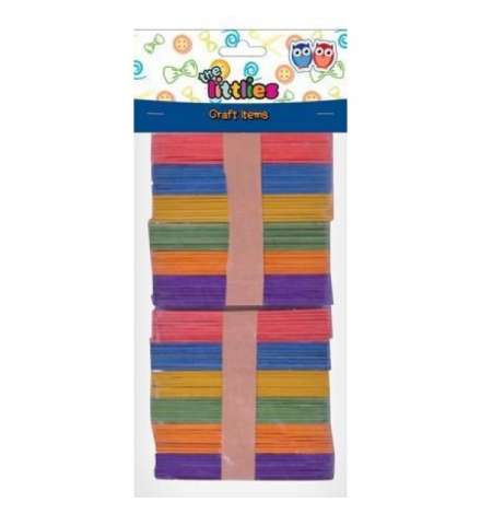 Wooden Lolly Sticks 100pcs - Littlies