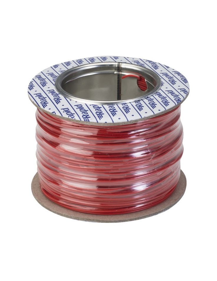 Solid Hook-Up Wire 1/0.6mm Red 100m Spool