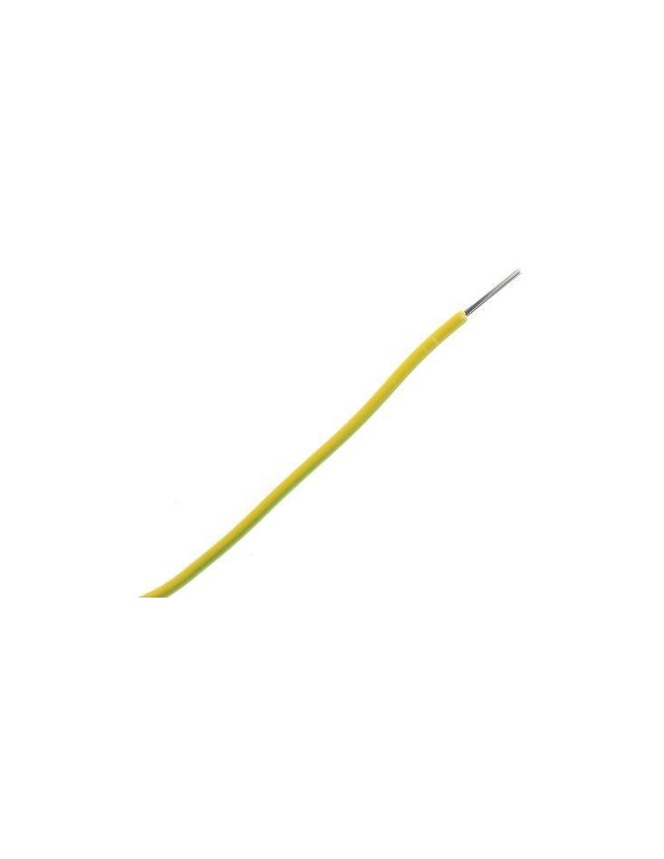 Solid Hook-Up Wire 1/0.6mm Yellow 100m Spool
