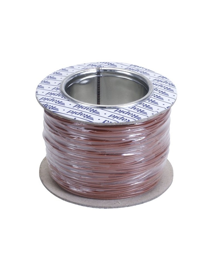 Stranded Hook-Up Wire 7/0.2mm Brown 100m Spool