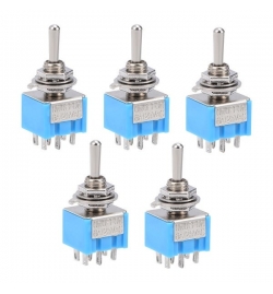 Set Toggle Switches 6P  ON-OFF-ON  DPDT  25pcs