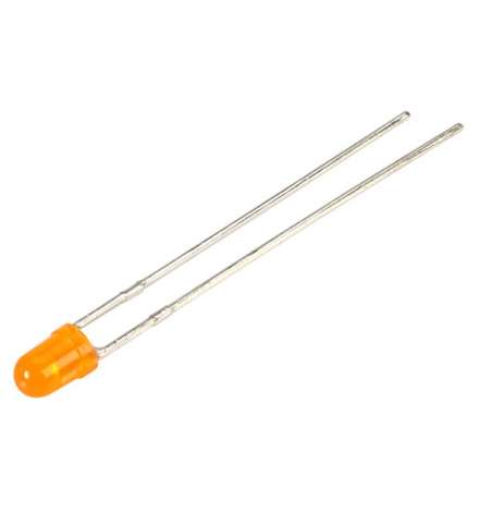 Led 3mm - Πορτοκαλί (300mcd)