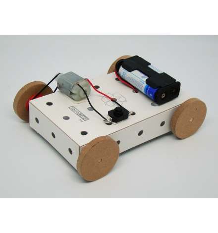 Car chassis with Pulleys  using Techcard