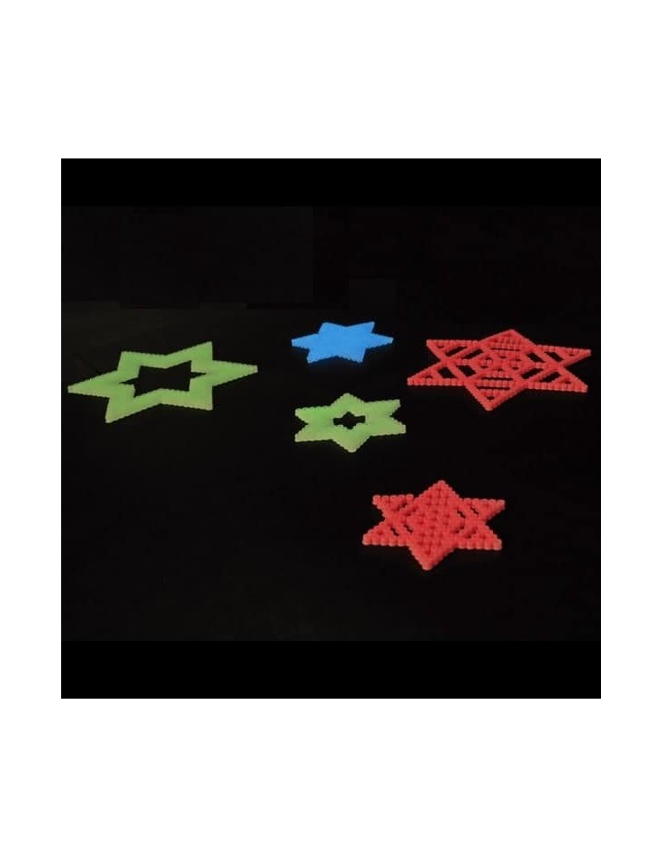 Συσκευασία με 1000 beads - Glow in the Dark Κόκκινο