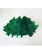 Felt Christmas Tree 9x12cm 10pcs