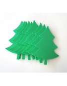 Foam Christmas Tree 9x12cm 10pcs