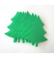 Foam Christmas Tree 9x12cm 10pcs