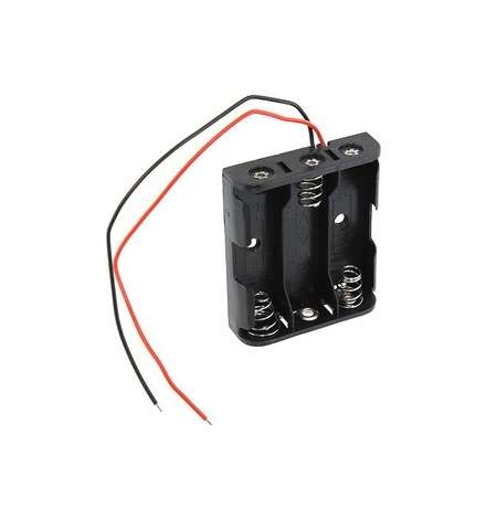 Battery Holder 3 x AA  Flat with wire leads