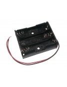 Battery Holder 3 x AA  Flat with wire leads