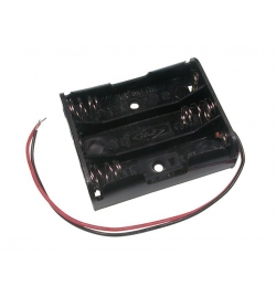 Battery Holder 3 x AA  Flat with wire leads