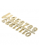 Plastic Numbers for Clock 20mm Gold
