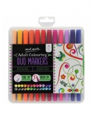 Adult Colouring Duo Markers 24pcs - Mont Marte