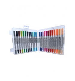 Μαρκαδόροι / Πινέλα Duo Markers 24pcs - Mont Marte