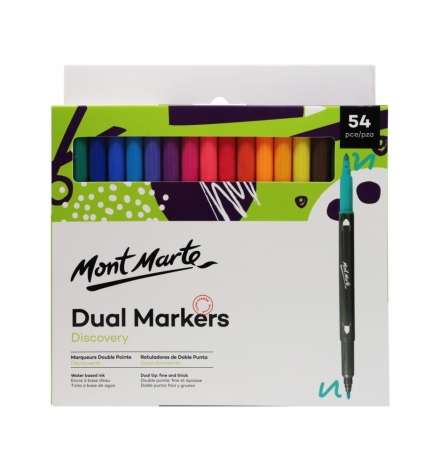 Discovery Dual Tip Markers 54pcs - Mont Marte