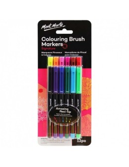 Μαρκαδόροι Signature Colouring Brush 12pcs - Mont Marte