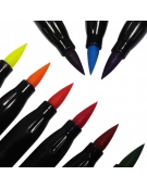 Signature Colouring Brush Markers 12pcs - Mont Marte