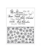 Stamp 14x18cm "Christmas Background & Letters" - Viva Decor