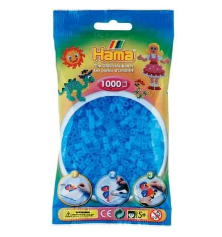 Hama bag of 1000 - Translucent Aqua