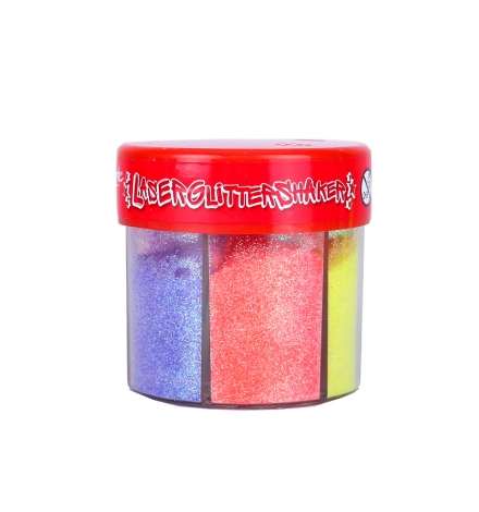 Glitter Σκόνη (powder) 50gr 6 έντονα χρώματα