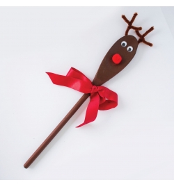 Rudolf on Wooden Spoon