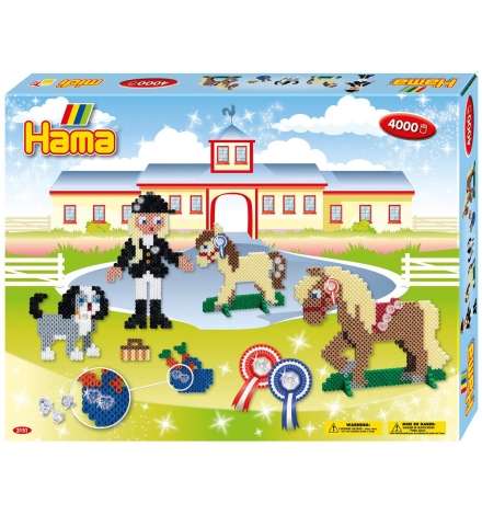 Hama Beads Riding School Gift Set with gems