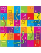 Bee-Bot® and Blue-Bot® Snakes and Ladders Mat