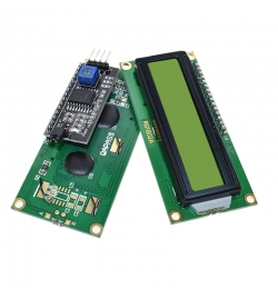 LCD Display Module 16x2 Digits with IIC/I2C/TWI/SP​​I Interface - Green