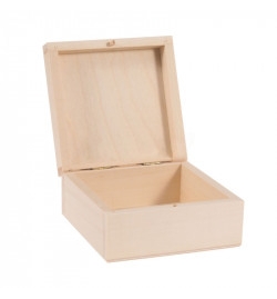 Wooden Box Square 16x16x7cm