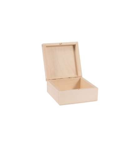 Wooden Box Square 16x16x7cm