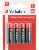 Alkaline Batteries AA (LR6 1.5V) 4pcs - Verbatim