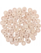 Wooden Buttons 20mm 50pcs