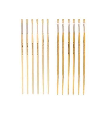 Paint Brush set 12pcs no.4 (6x 579 and 6x 582)