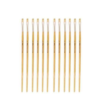 Paint Brush set 12pcs no.4 Flat 579