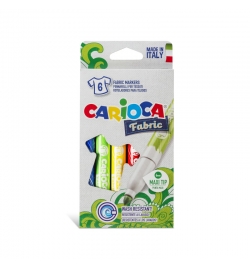 Fabric Markers Maxi 6pcs - Carioca