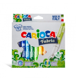 Μαρκαδόροι για υφάσματα Maxi 12pcs - Carioca