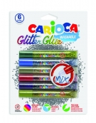 Glitter με γόμα σετ Mix 6 χρωμάτων - Carioca