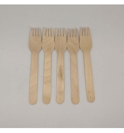 Wooden Fork 16cm Set 5pcs